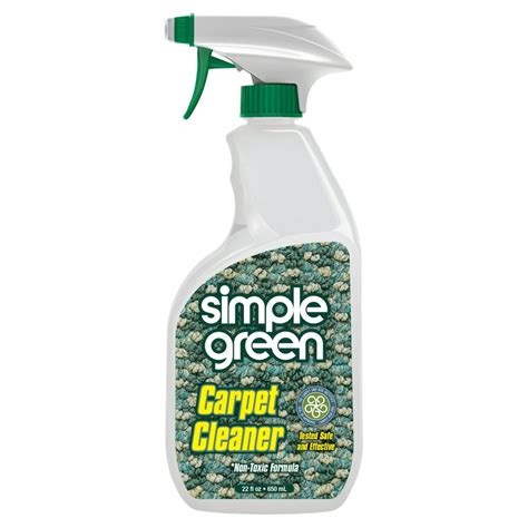 simple green in carpet shampooer